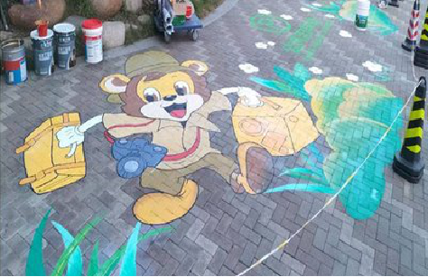 瑞金夏季画地面彩绘会遇到的问题