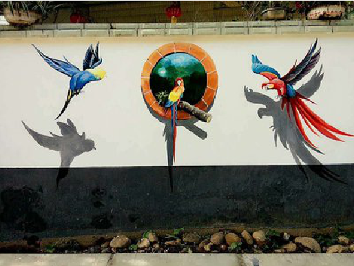 瑞金视觉错位-3D墙绘设计