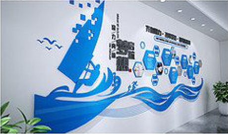 瑞金海浪主题文化墙如何设计？