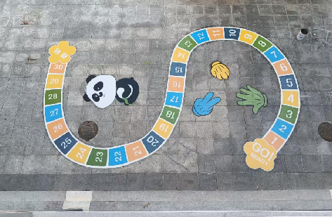 瑞金地面游戏彩绘