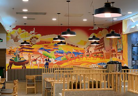 瑞金商业空间彩绘介绍。