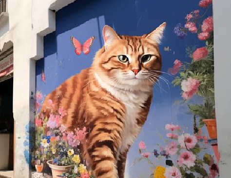 瑞金自己绘制有个性的手绘墙