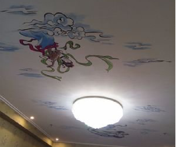 瑞金如何快速绘制天花板上的手绘墙？