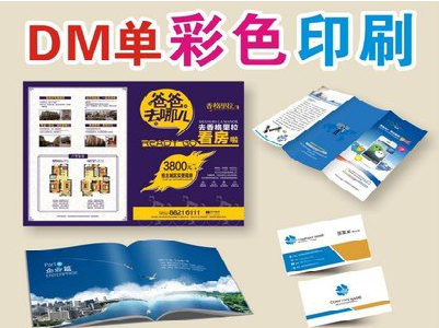 瑞金单页印刷，色彩搭配简单。